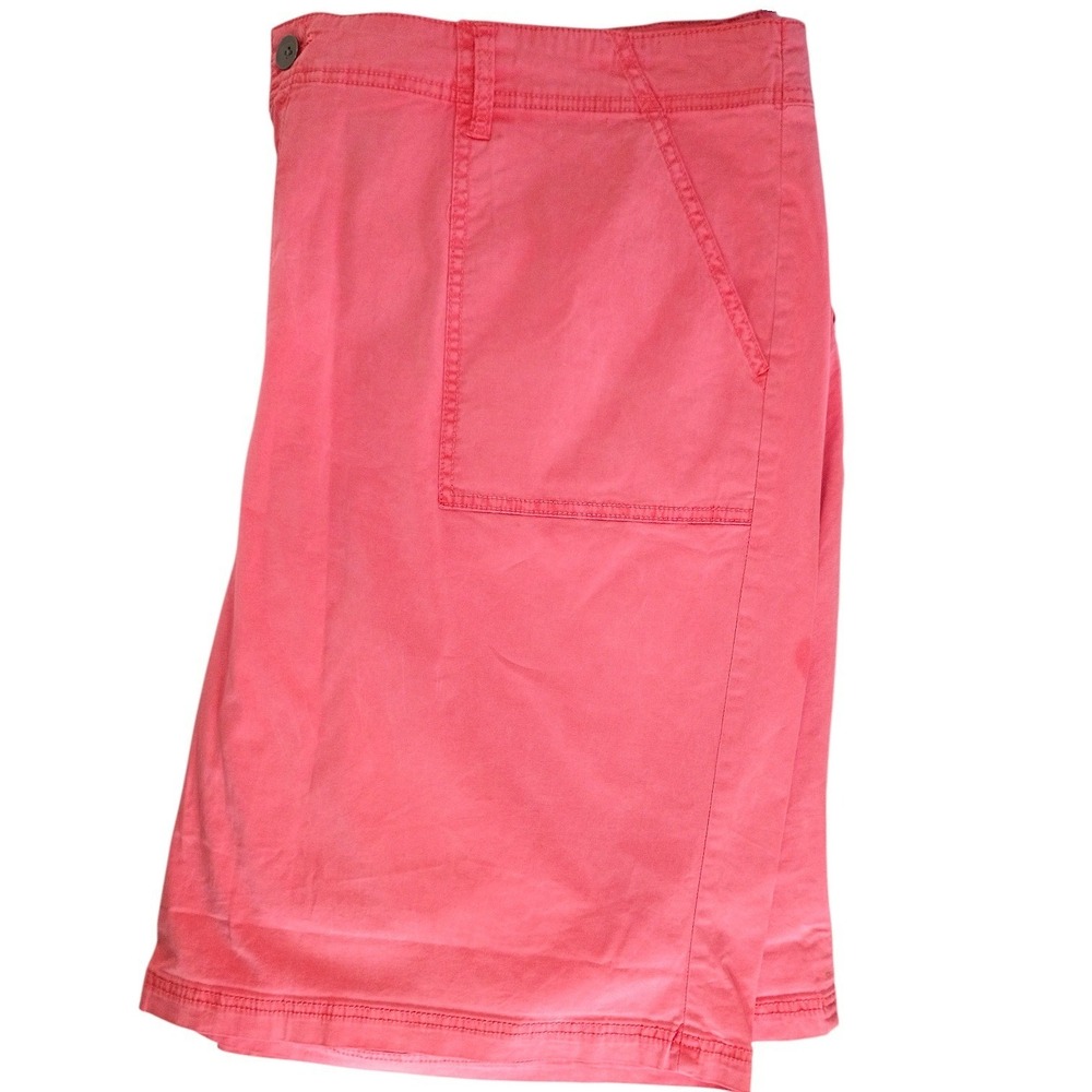 Lane Bryant Weekend Short Coral Pink Plus Size 28 New With Tags Cotton Pockets